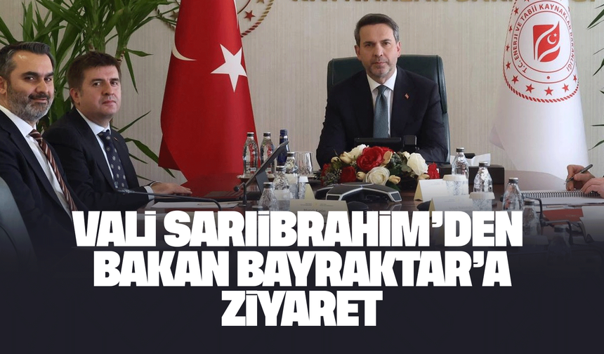 Kırıkkale’ye 1 megawattlık GES projesi gündemde: Vali Sarıibrahim Bakan Bayraktar ile görüştü