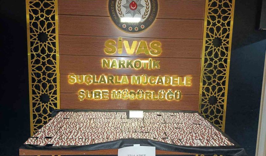 Binlerce uyuşturucu hap ele geçirildi