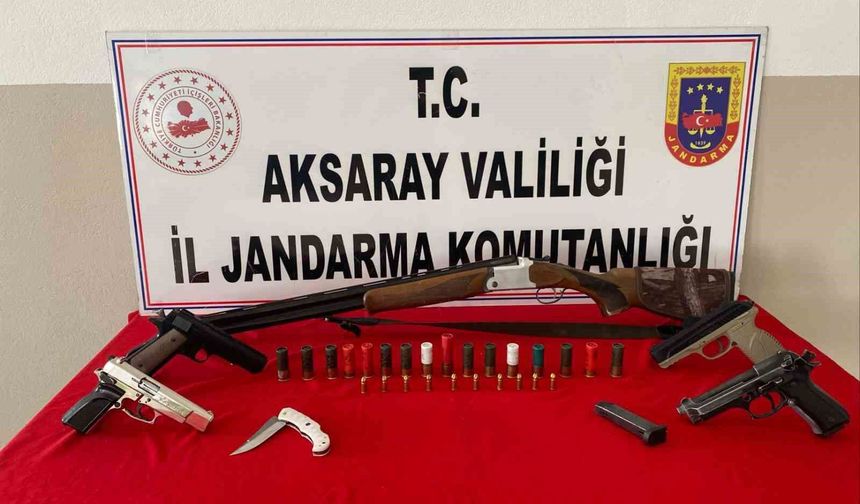 Jandarmadan kaçak silah operasyonu
