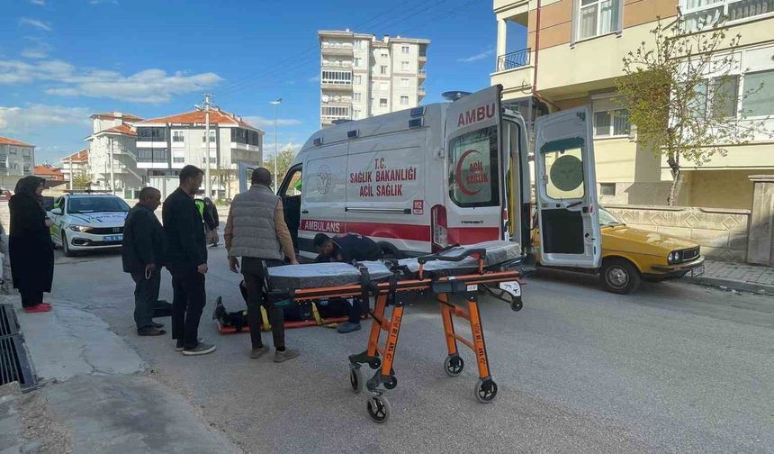 Karaman'da devrilen motosiklet metrelerce sürüklendi: 1 yaralı