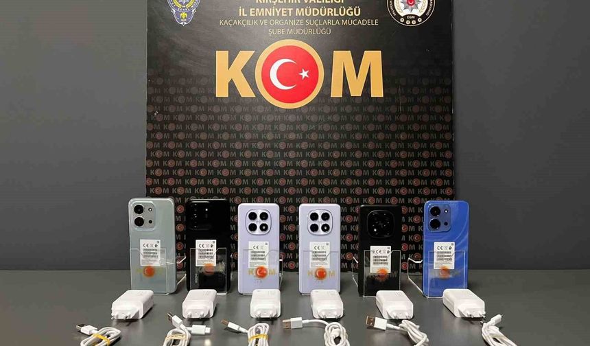 Kırşehir'de kaçak cep telefonu operasyonu