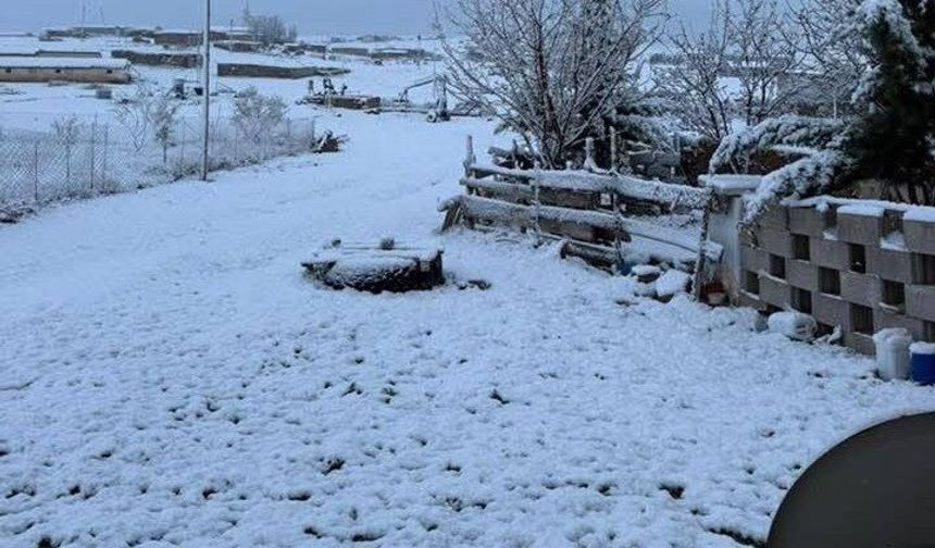 Nisan ayında kar yağışı