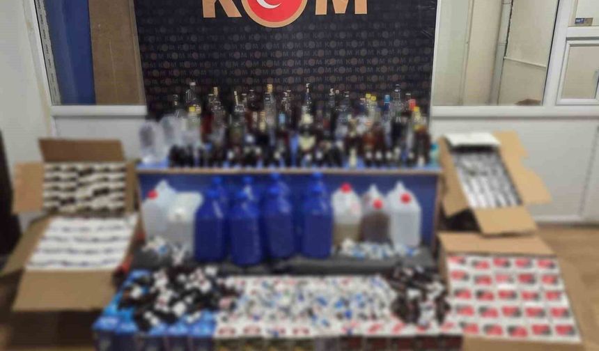 Sivas'ta kaçak alkol operasyonu: 1 kişi tutuklandı