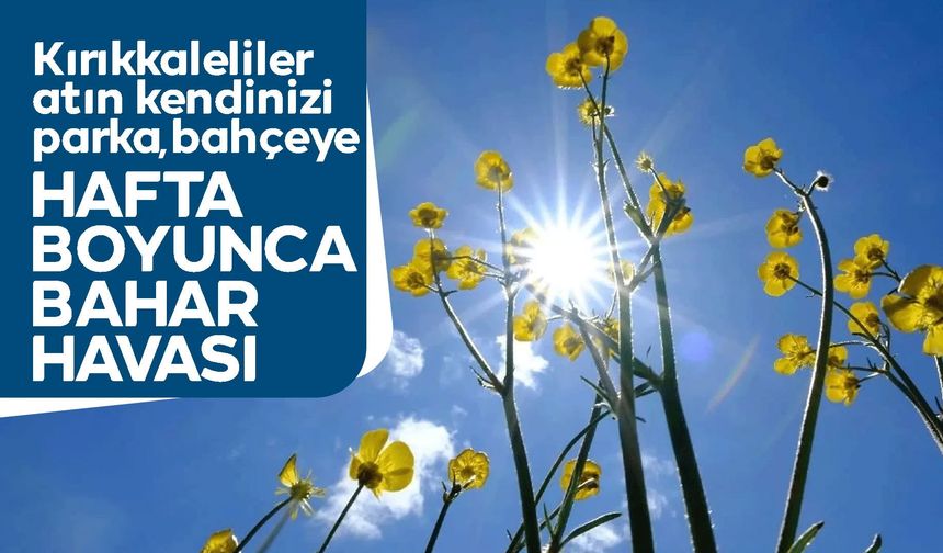 Kırıkkale’de Bahar Yüzünü Gösteriyor: Sıcaklıklar Artıyor