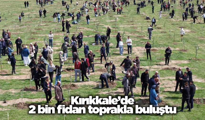 Kırıkkale’de 2 bin fidan toprakla buluştu