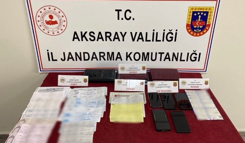 Aksaray'da tefeci operasyonu: 3 tutuklama