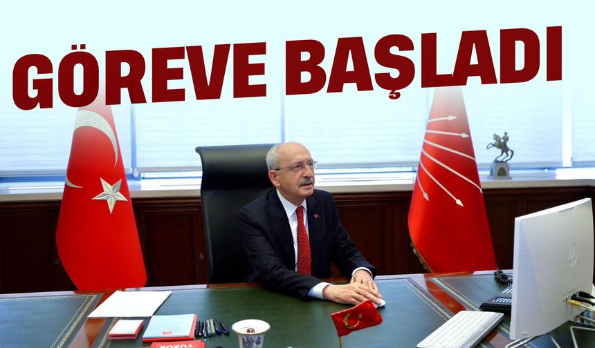 Kılıçdaroğlu, genel merkezde göreve başladı