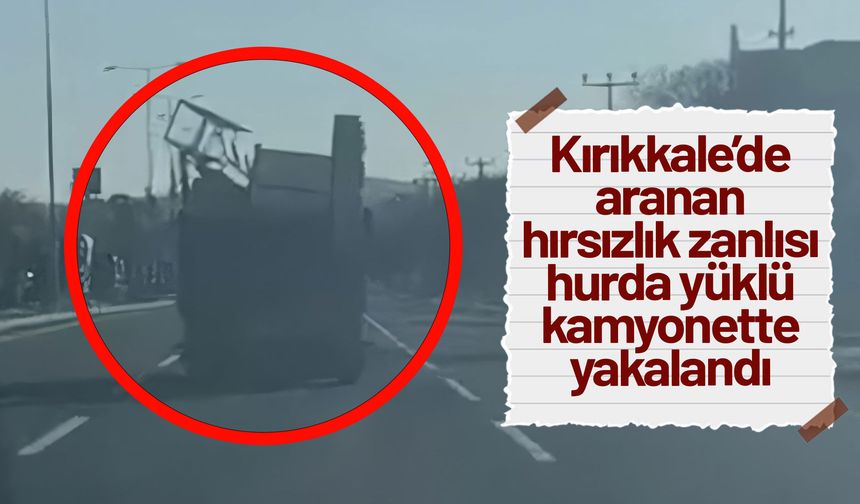 Hırsızlık zanlısı hurda yüklü kamyonette yakalandı