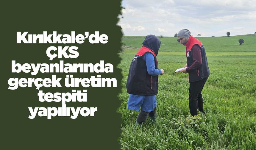 Kırıkkale’de ÇKS beyanlarında gerçek üretim tespiti yapılıyor