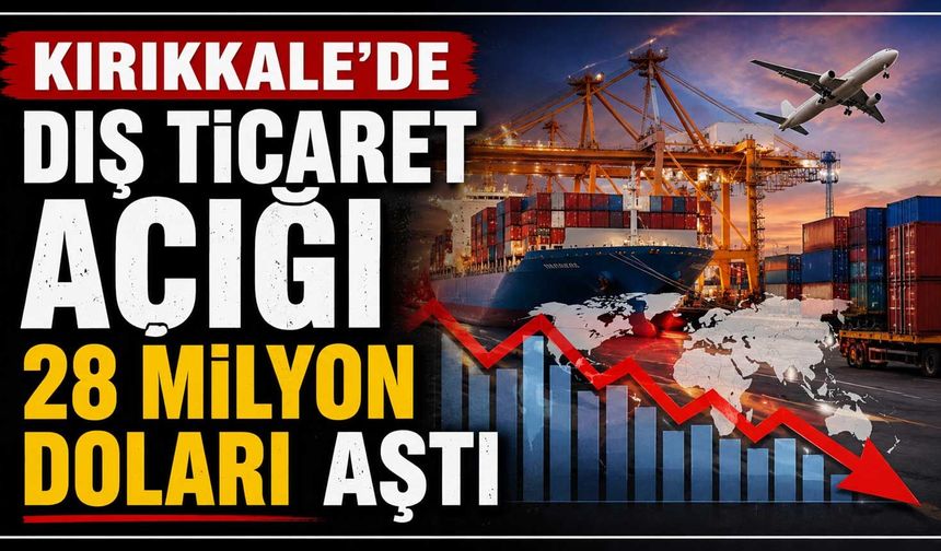 Kırıkkale’de dış ticaret açığı 28 milyon doları aştı