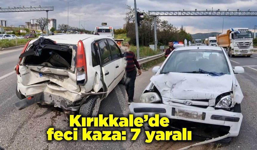 Kırıkkale’de feci kaza: 7 yaralı