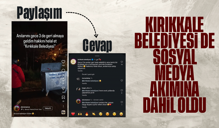 Sosyal medya akımına Kırıkkale Belediyesi de dahil oldu