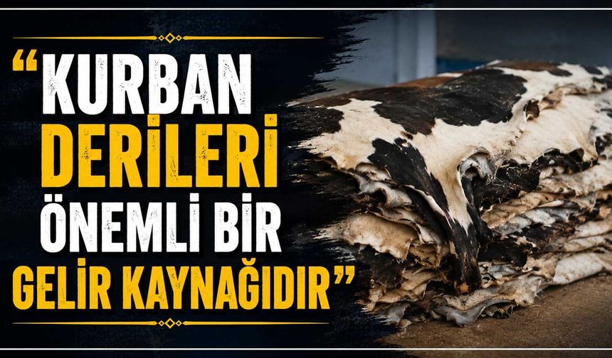 TESK Genel Başkanı Palandöken: "Kurban derileri önemli bir gelir kaynağıdır"