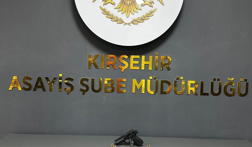Ruhsatsız tabanca ve fişek ele geçirildi