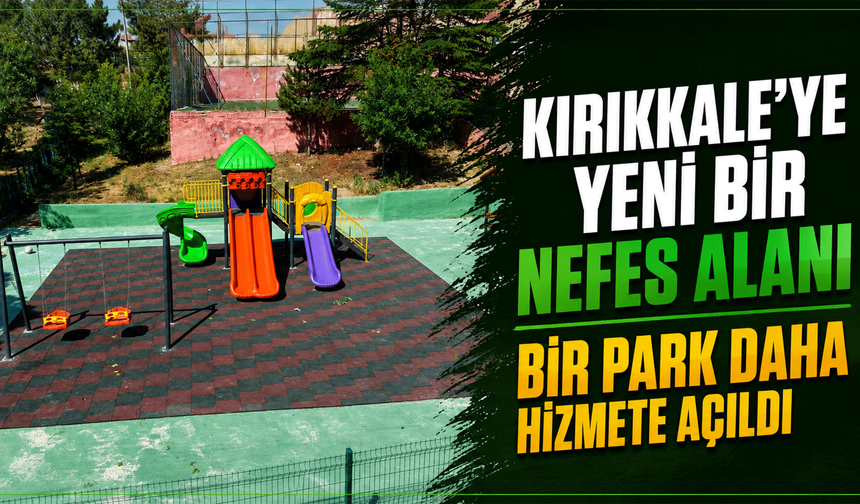 Fabrikalar Mahallesi’ne yeni park
