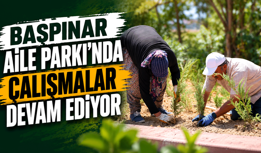 Başpınar Aile Parkı'nda çalışmalar devam ediyor