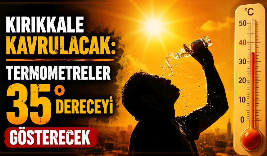 Kırıkkale kavrulacak: Termometreler 35 dereceyi gösterecek