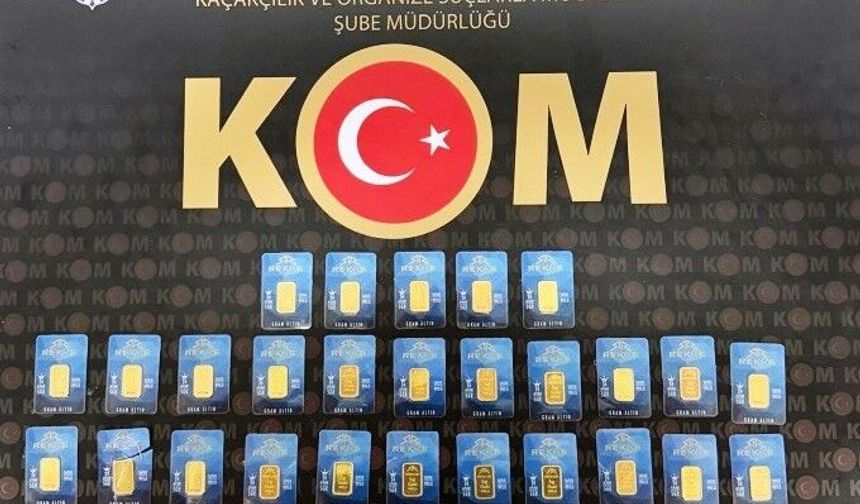 190 gram sahte altın ele geçirildi