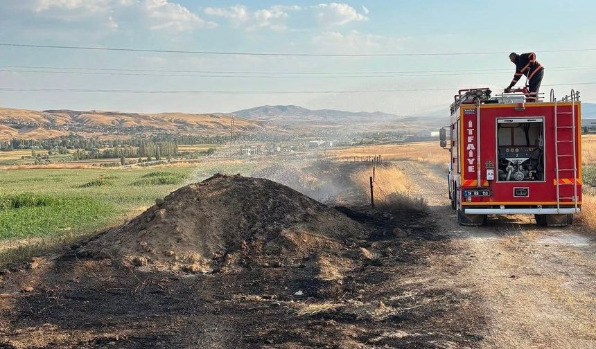 Çıkan arazi yangını söndürüldü