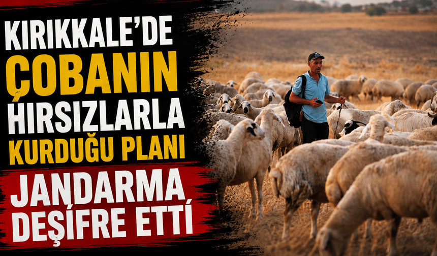 Kırıkkale'de çobanın hırsızlarla kurduğu planı jandarma deşifre etti