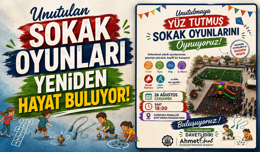 Unutulan Sokak Oyunları yeniden hayat buluyor