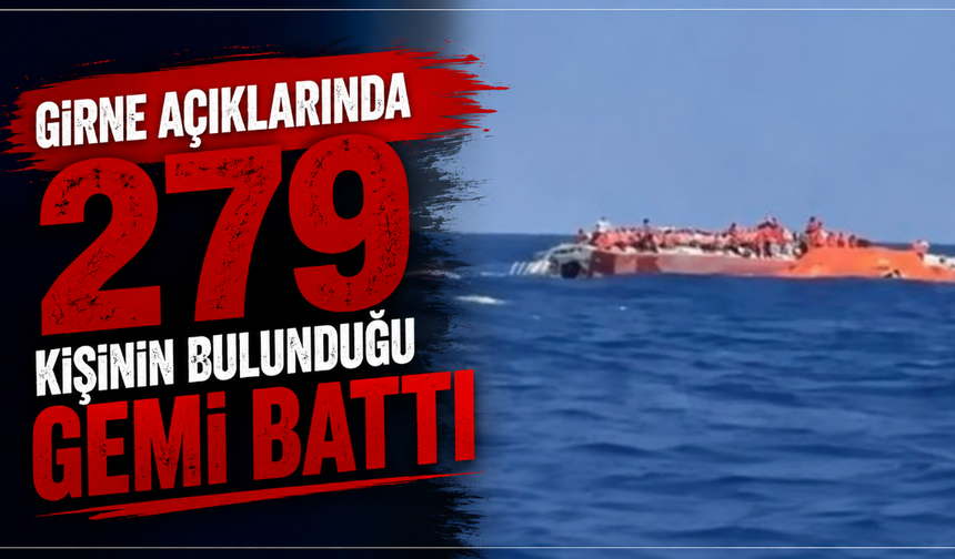 Girne açıklarında katamaran tipi yolcu gemisi battı