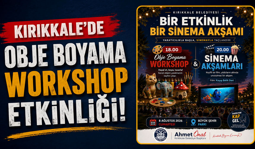 Kırıkkale'de Obje Boyama Workshop etkinliği