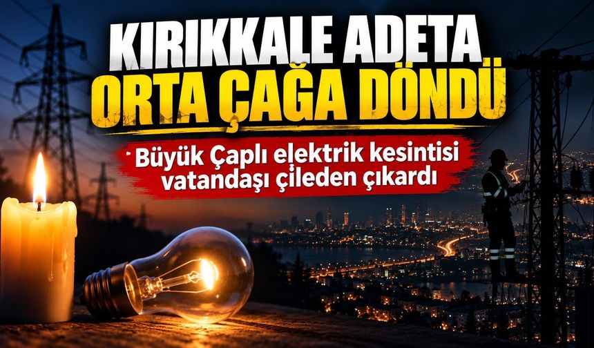 Kırıkkale adete orta çağa döndü! Büyük çaplı elektrik kesintisi vatandaşı çileden çıkarttı