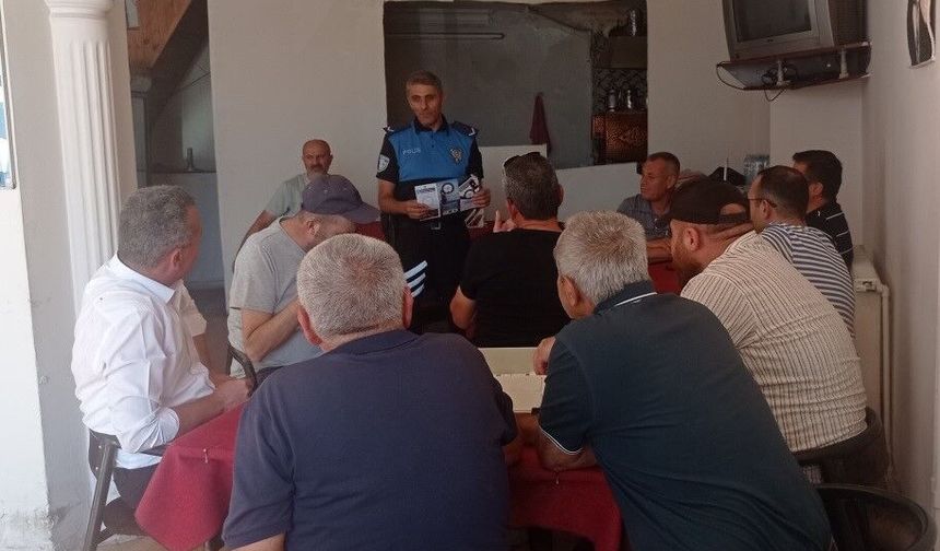 Niğde polisi vatandaşları dolandırıcılığa karşı bilgilendirdi