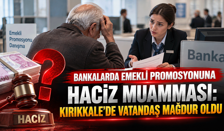 Bankalarda emekli promosyonuna haciz muamması: Kırıkkale’de vatandaş mağdur oldu