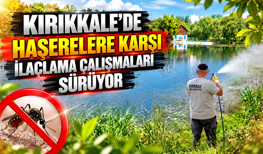 Kırıkkale’de haşerelere karşı ilaçlama çalışmaları sürüyor