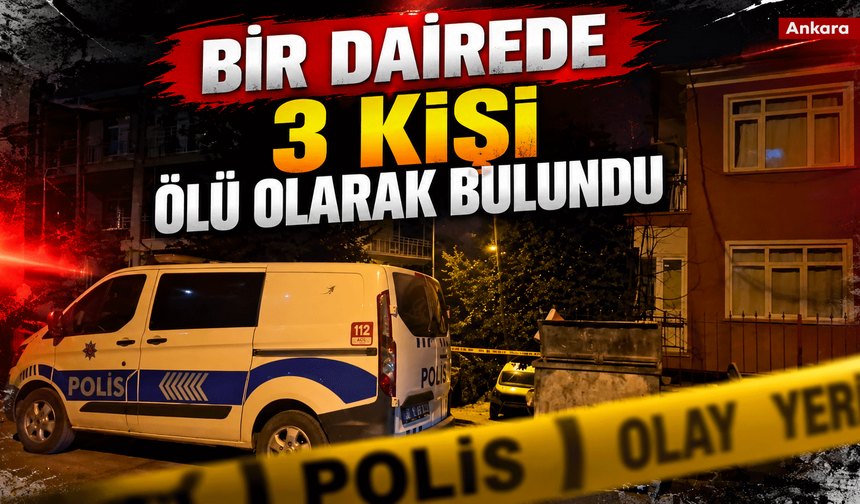 Bir dairede 3 kişi ölü olarak bulundu