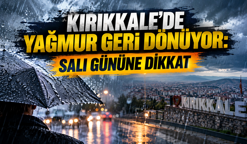 Kırıkkale’de yağmur geri dönüyor: Salı gününe dikkat