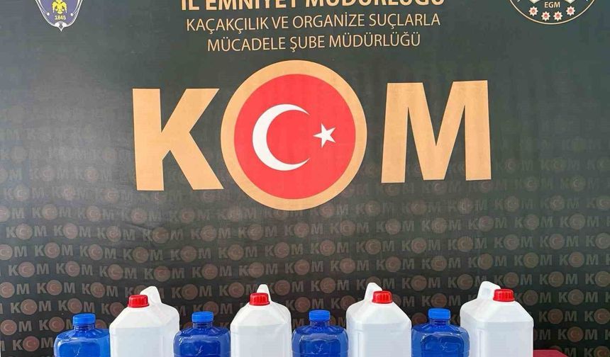30 litre kaçak etil alkol ele geçirildi