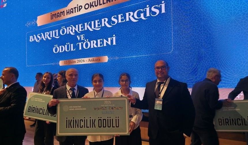 Kazım Karabekir İmam Hatip Ortaokulu Türkiye ikincisi oldu