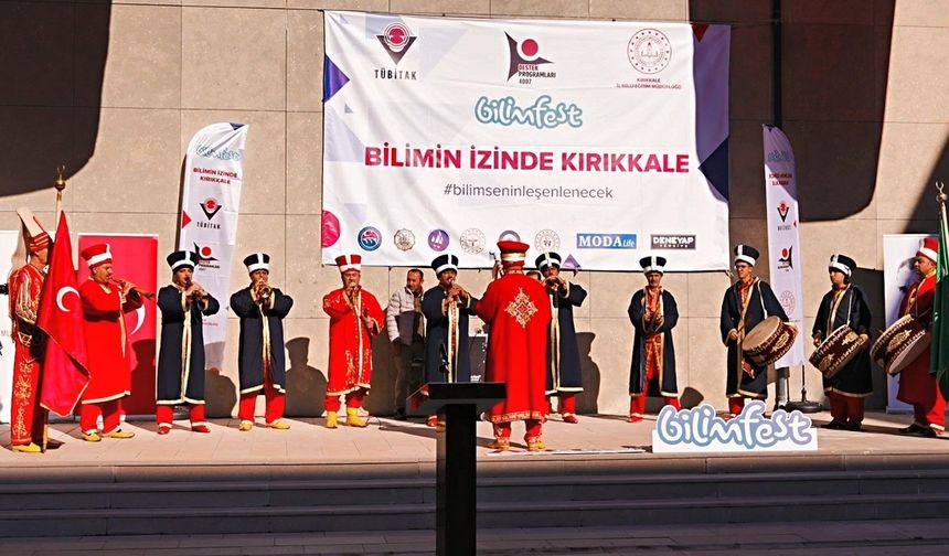 Kırıkkale'de bilim şenliği mehteran gösterisiyle başladı