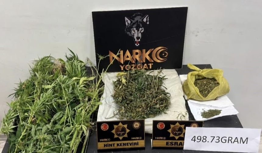 Narkotik operasyonunda 498 gram esrar ele geçirildi