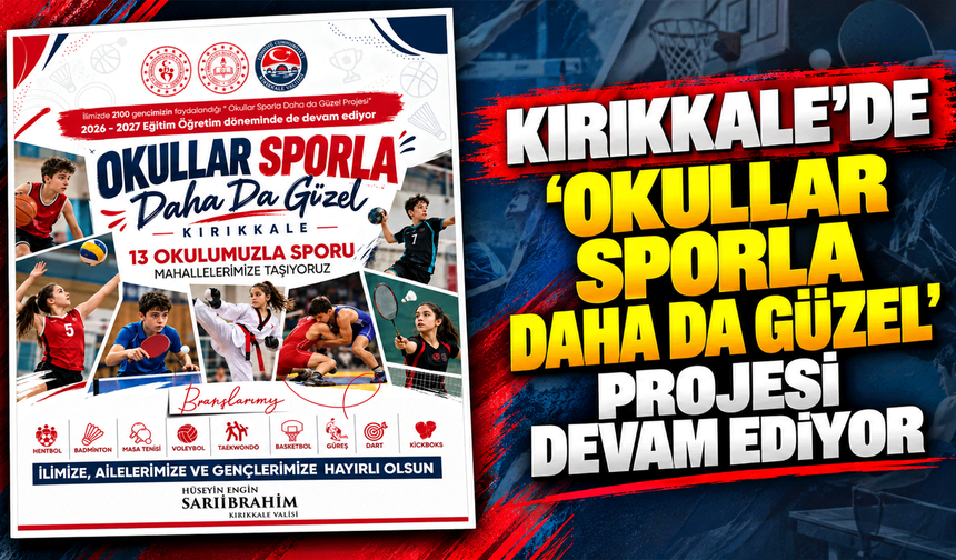 Kırıkkale’de ‘Okullar Sporla Daha da Güzel’ projesi devam ediyor
