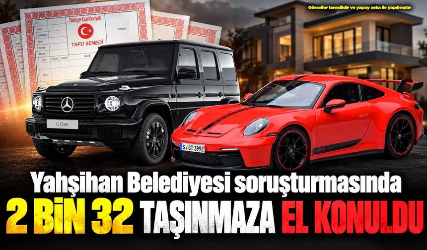 Yahşihan Belediyesi soruşturmasında 2 bin 32 taşınmaza el konuldu