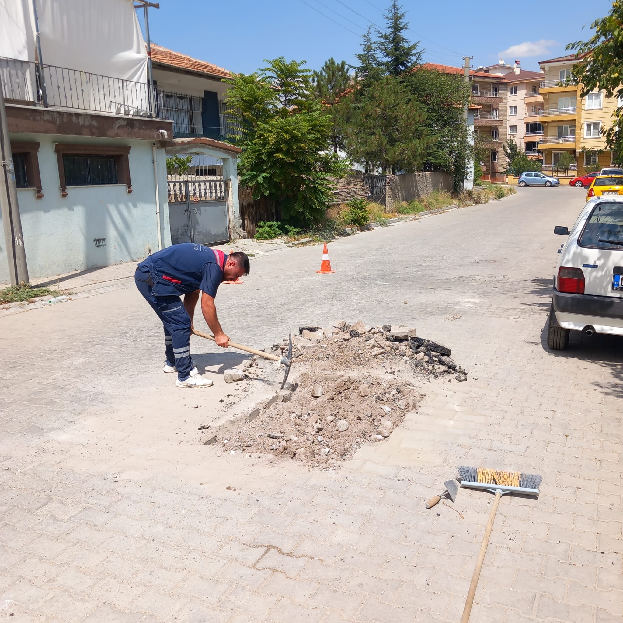 Kırıkkale’de Kilit Parke Çalışmaları Devam Ediyor (2)