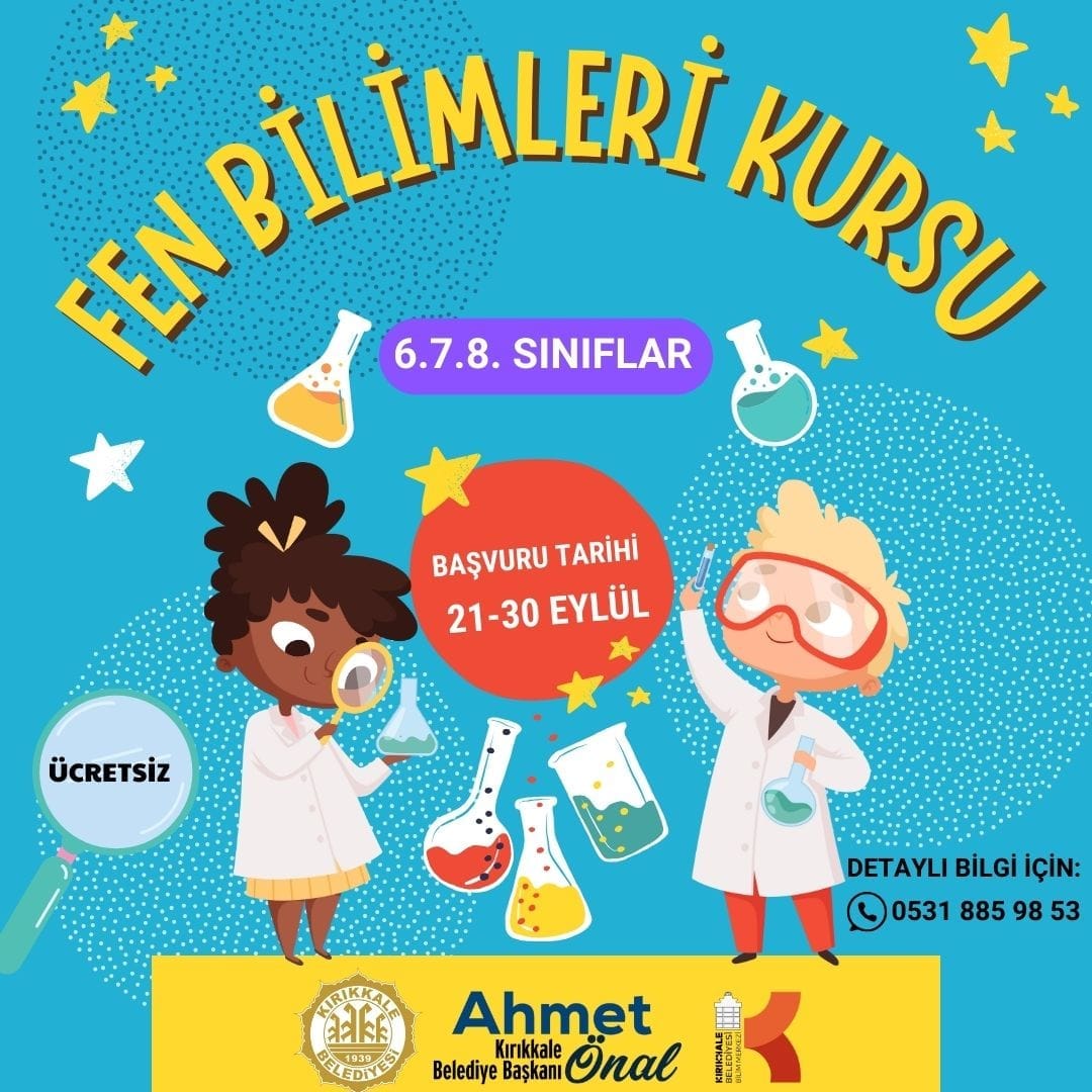 Kırıkkale Bilim Merkezi’nde Ücretsiz Kurslar Başlıyor (5)