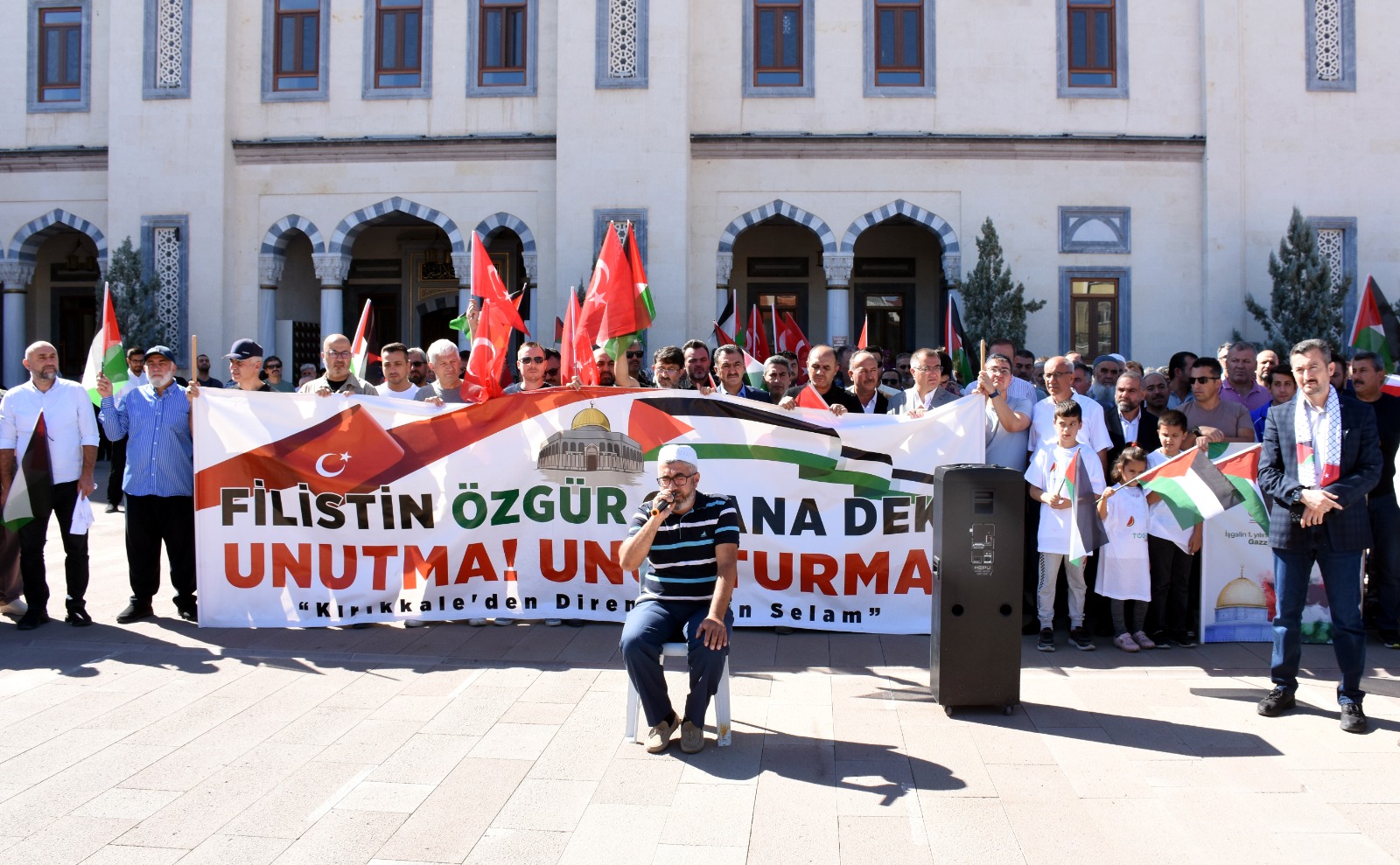 Kırıkkale’de İsrail'in Filistin'e Yönelik Saldırıları Protesto Edildi (2)