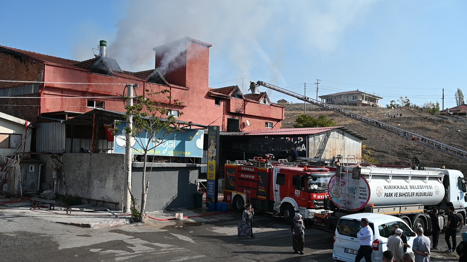 Kırıkkale’de Yanan Tekstil Atölyesinde Ikinci Yangın Çıktı (2)