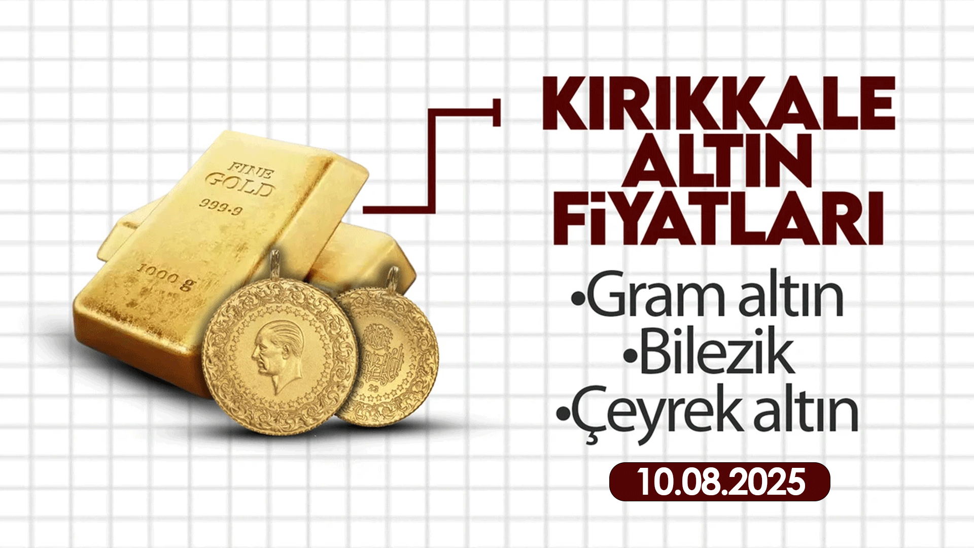 KIRIKKALE’DE BUGÜN ALTIN NE KADAR? 10 Ağustos 2025