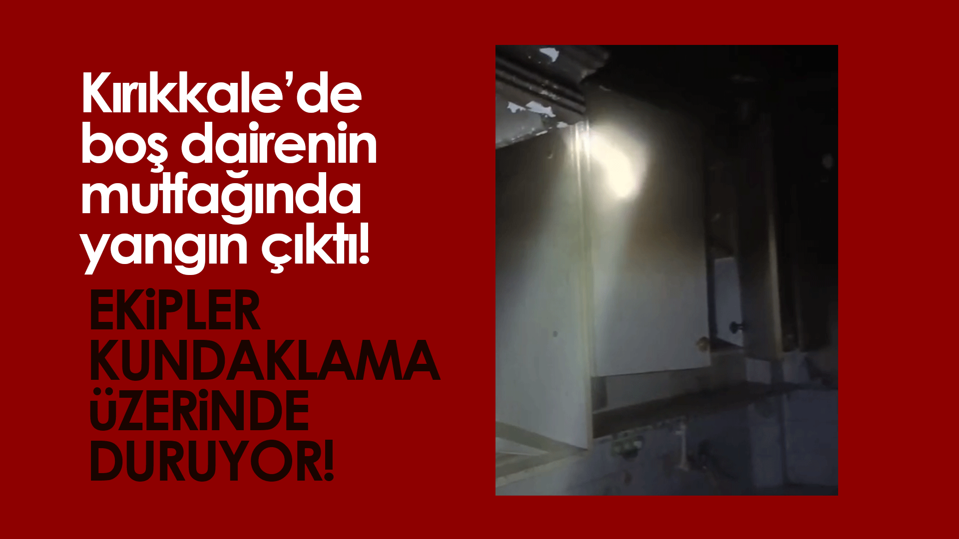 Gürler Mahallesi’nde boş dairede yangın çıktı, itfaiye ekipleri müdahale etti