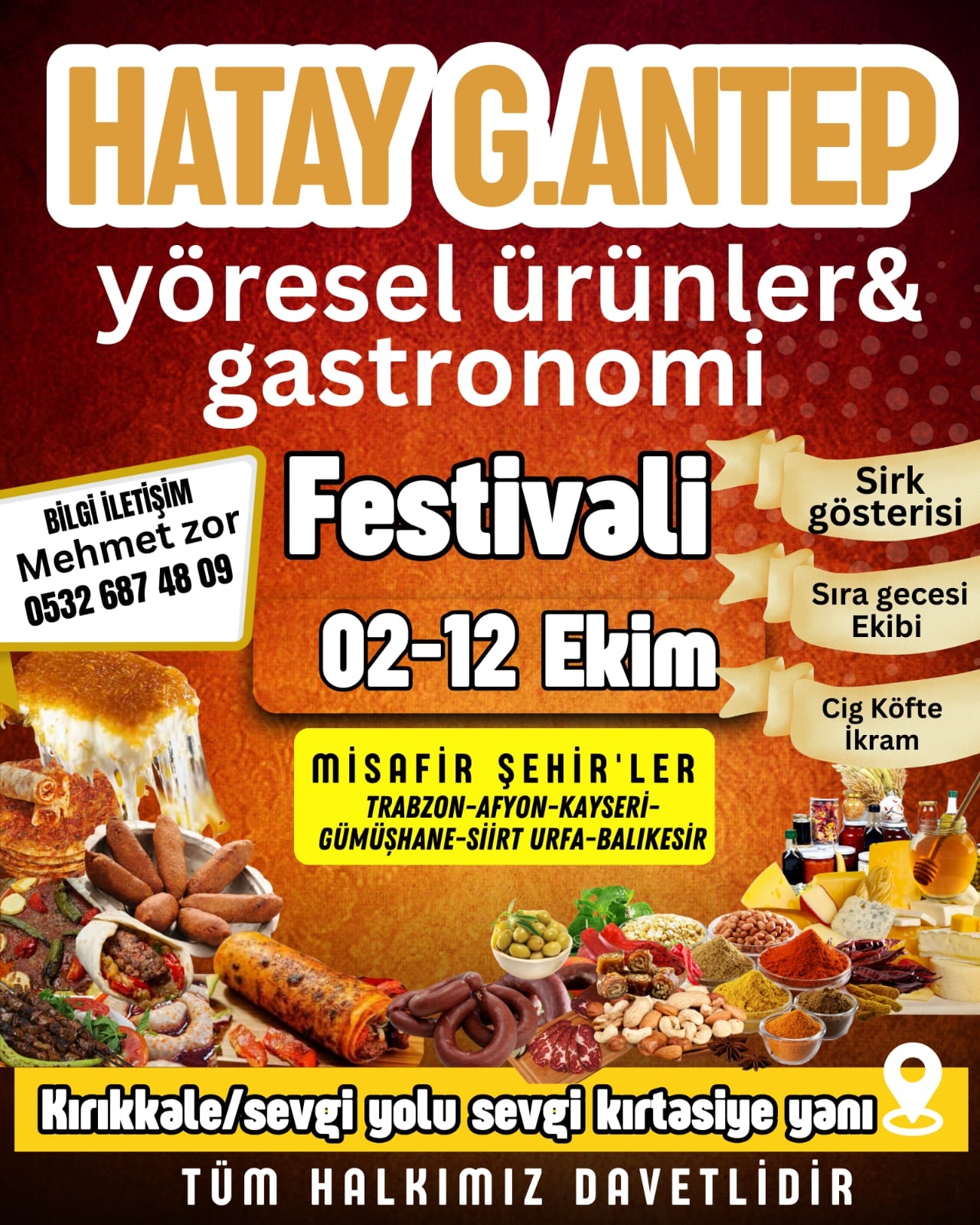 Kırıkkale, Yöresel Ürünler Festivali’ne Ev Sahipliği Yapacak