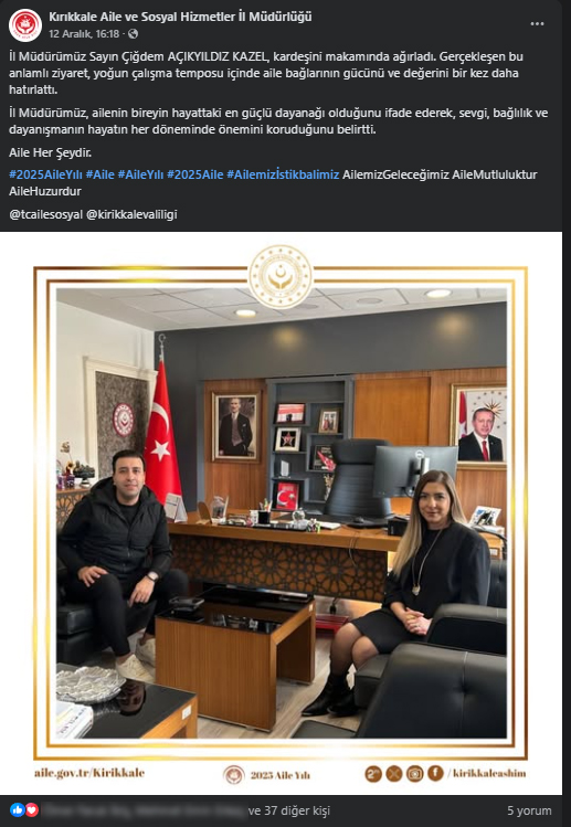 Aile Sosyal Müdürlüğü