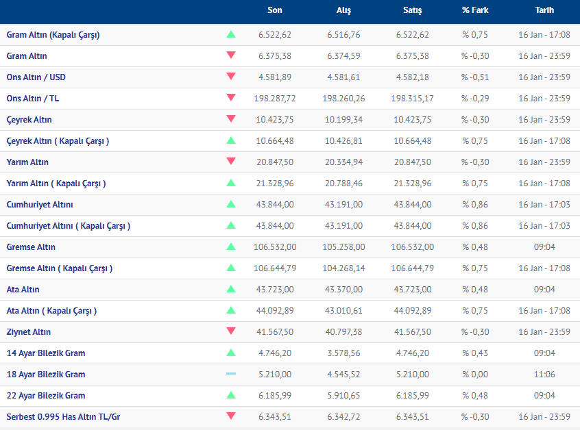 17.01.2026 Altın