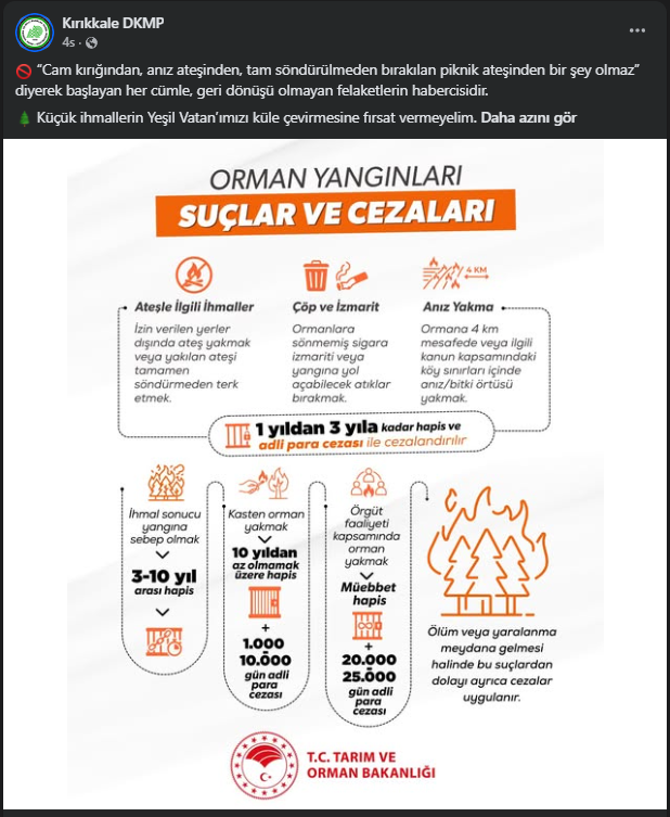 Orman Yangını Dkmp