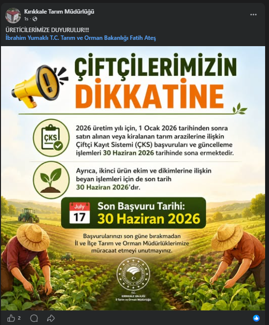 Tarım Çks